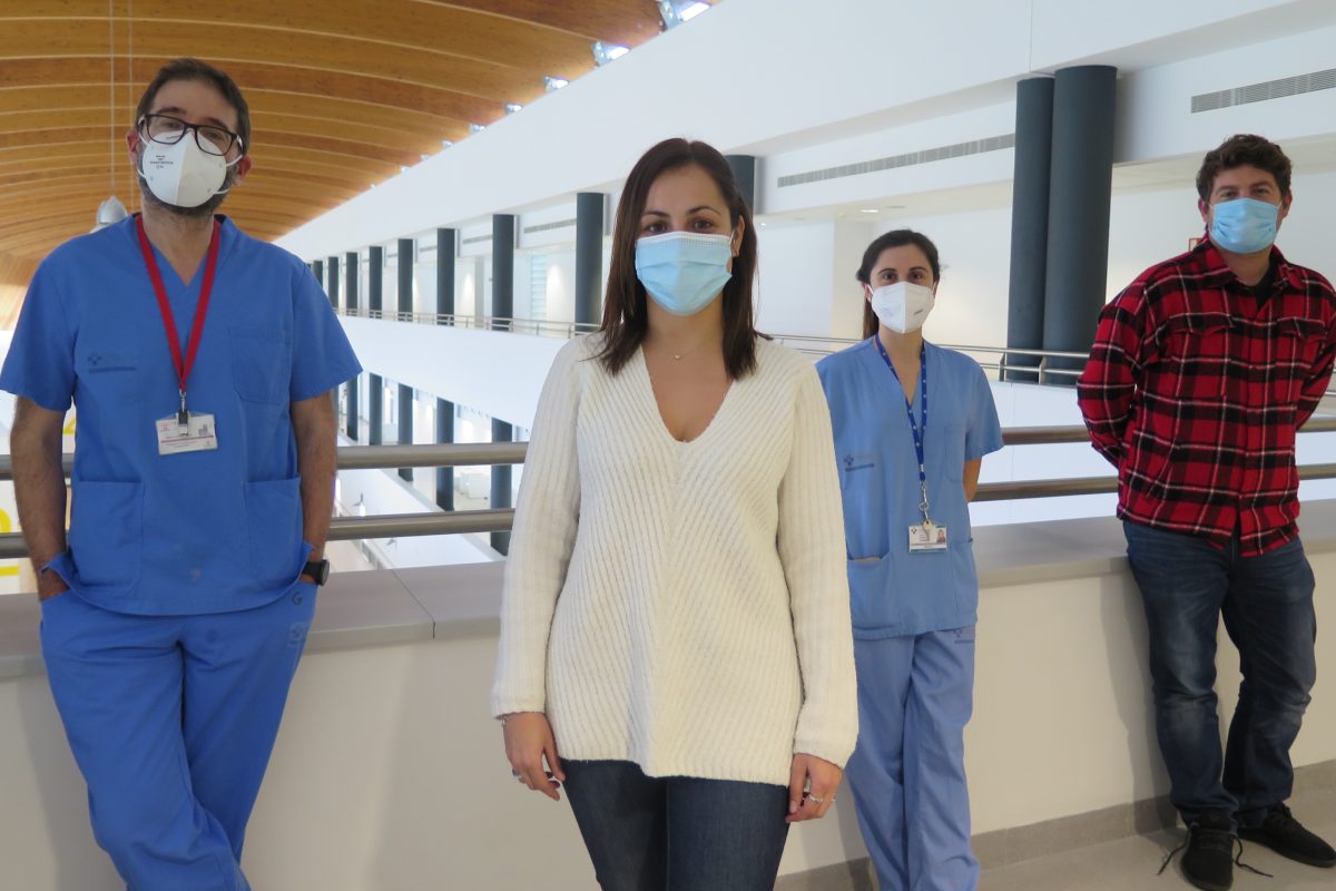 Guillermo Muñiz Albaiceta, Inés López Alonso (primera autora), Laura Amado Rodrguez yAdrián González López. (FOTO: COVADONGA DIAZ)